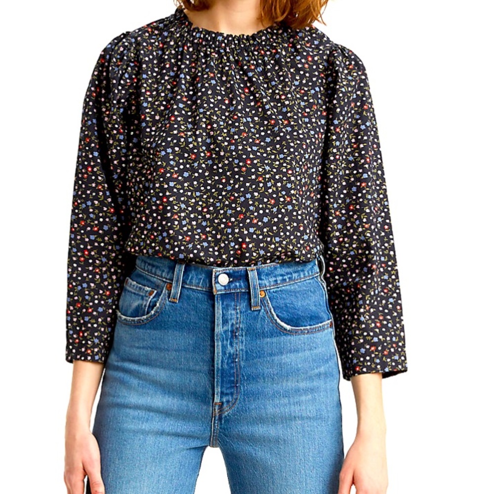 Levi's Lena Ruffled Crewneck Blouse